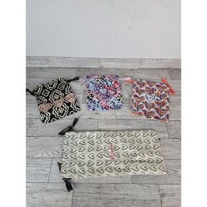 Brighton Jewelry Storage Bags Drawstring Pouch Lot 4 Pouches Cloth